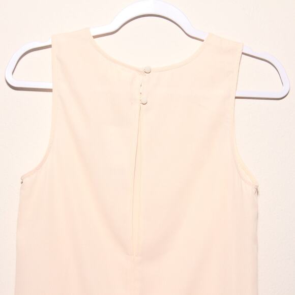 NEW Silence + Noise Slit front Sleeveless Top Size Small High Low Hem Peach - Picture 5 of 7